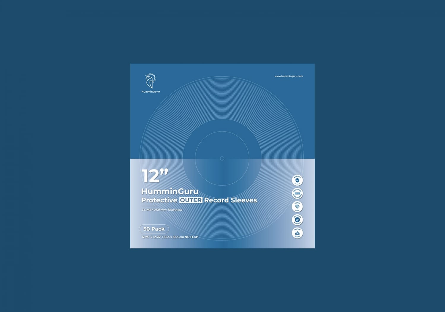 12" Protective Outer Record Sleeves - Mobile view 2