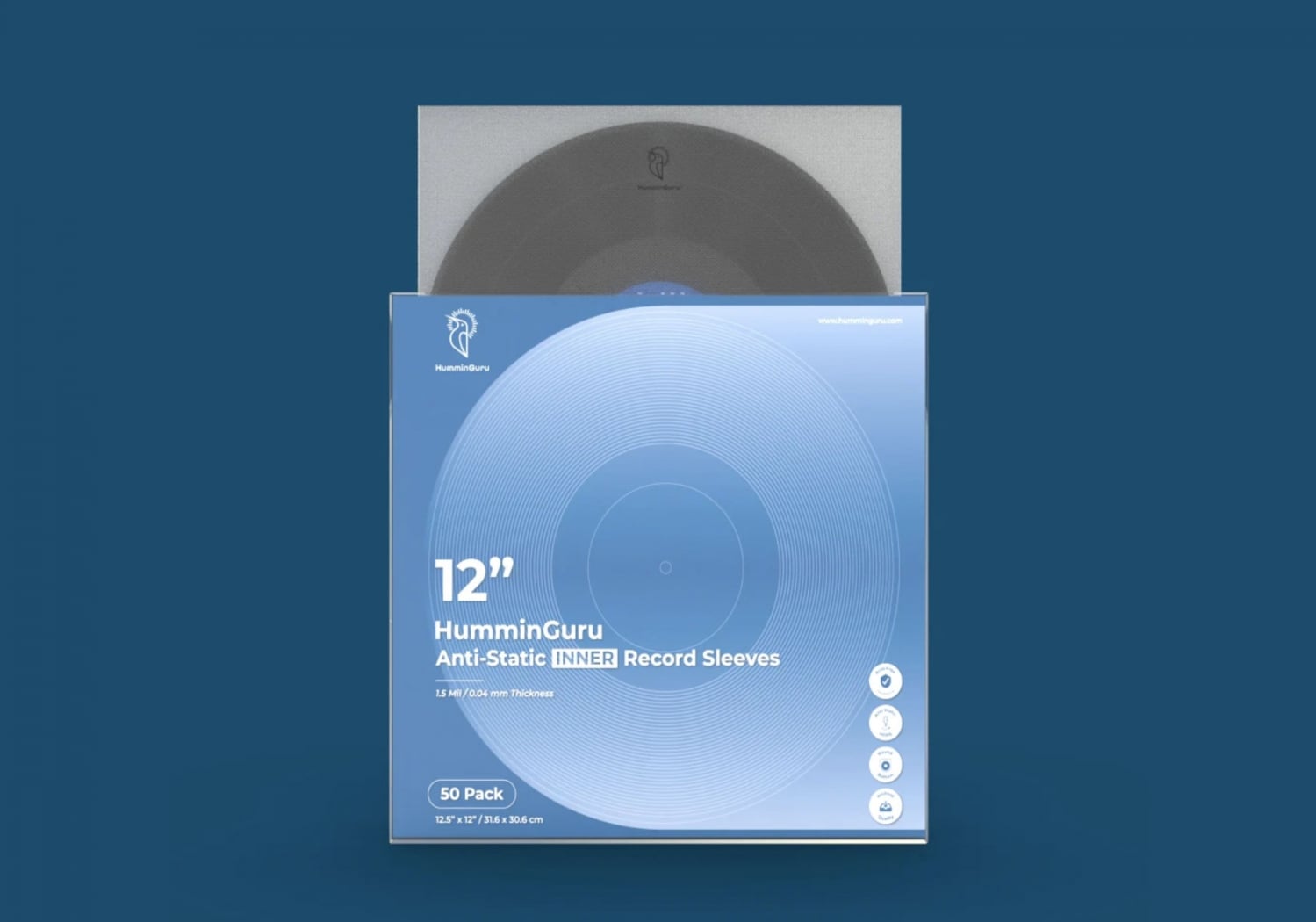 12" Anti-Static Inner Record Sleeves - Mobile view 2