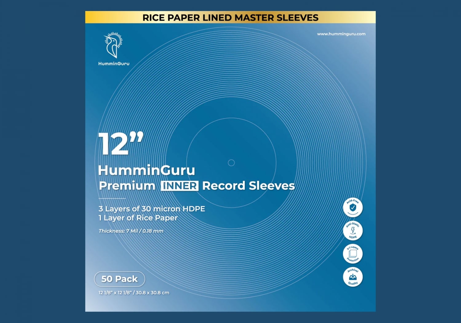 12" Premium Inner Record Sleeves